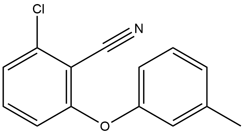 2-Chloro-6-(3-methylphenoxy)benzonitrile Structure