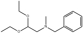 N-苄基-2,2-二乙氧基-N-甲基乙烷-1-胺 结构式