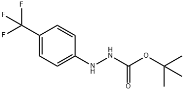 Hydrazinecarboxylic acid, 2-[4-(trifluoromethyl)phenyl]-, 1,1-dimethylethyl ester 结构式