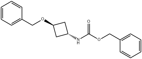 Carbamic acid, N-[trans-3-(phenylmethoxy)cyclobutyl]-, phenylmethyl ester,937376-04-0,结构式