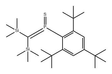 Phosphine sulfide, [bis(trimethylsilyl)methylene][2,4,6-tris(1,1-dimethylethyl)phenyl]- Structure