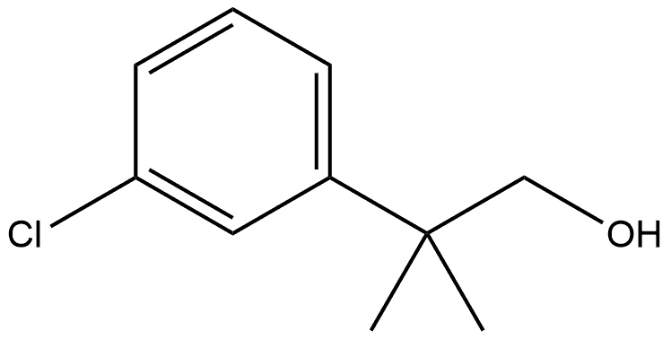 Benzeneethanol, 3-chloro-β,β-dimethyl- Struktur