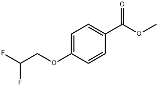 Methyl 4-(2,2-difluoroethoxy)benzoate 化学構造式