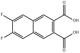 2,3-NAPHTHALENEDICARBOXYLIC ACID, 6,7-DIFLUORO-, 937648-30-1, 结构式