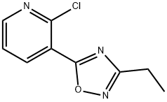 5-(2-氯吡啶-3-基)-3-乙基-1,2,4-噁二唑 结构式