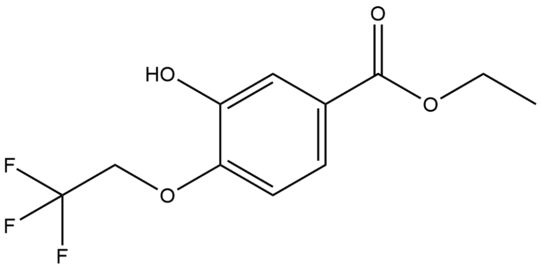 Ethyl 3-hydroxy-4-(2,2,2-trifluoroethoxy)benzoate Structure