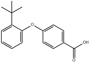 Benzoic acid, 4-[2-(1,1-dimethylethyl)phenoxy]- 化学構造式