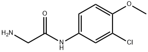 2-amino-N-(3-chloro-4-methoxyphenyl)acetamide Structure