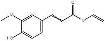 2-Propenoic acid, 3-(4-hydroxy-3-methoxyphenyl)-, ethenyl ester Struktur