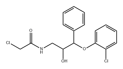 Acetamide, 2-chloro-N-[3-(2-chlorophenoxy)-2-hydroxy-3-phenylpropyl]- Structure