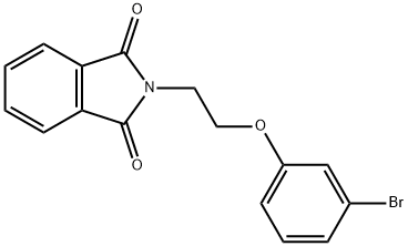 1H-Isoindole-1,3(2H)-dione, 2-[2-(3-bromophenoxy)ethyl]-,938642-05-8,结构式