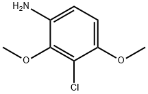 Benzenamine, 3-chloro-2,4-dimethoxy- Structure