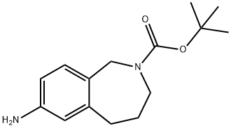 2-BOC-2,3,4,5-四氢-1H-苯并[C]吖庚因-7-胺, 939043-31-9, 结构式