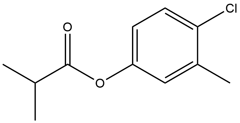 4-Chloro-3-methylphenyl 2-methylpropanoate Structure