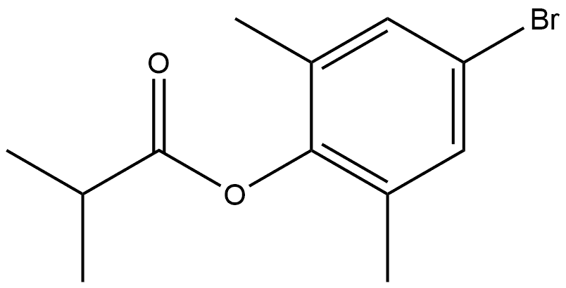 4-Bromo-2,6-dimethylphenyl 2-methylpropanoate 化学構造式