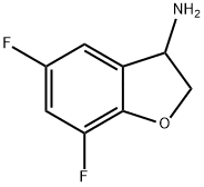 5,7-Difluoro-2,3-dihydro-1-benzofuran-3-amine Structure