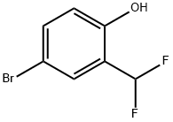 Phenol, 4-bromo-2-(difluoromethyl)- Struktur