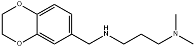 1,?3-?Propanediamine, N3-?[(2,?3-?dihydro-?1,?4-?benzodioxin-?6-?yl)?methyl]?-?N1,?N1-?dimethyl- 化学構造式