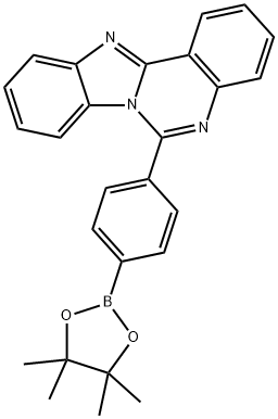 Benzimidazo[1,2-c]quinazoline, 6-[4-(4,4,5,5-tetramethyl-1,3,2-dioxaborolan-2-yl)phenyl]- Struktur