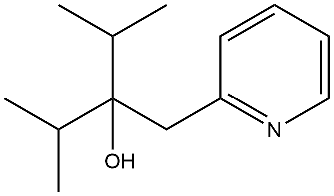 2-Pyridineethanol, α,α-bis(1-methylethyl)- Structure