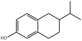 2-Naphthalenol, 5,6,7,8-tetrahydro-6-(1-methylethyl)- Struktur