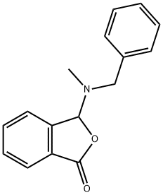 1(3H)?-?Isobenzofuranone, 3-?[methyl(phenylmethyl?)?amino]?-,941496-91-9,结构式