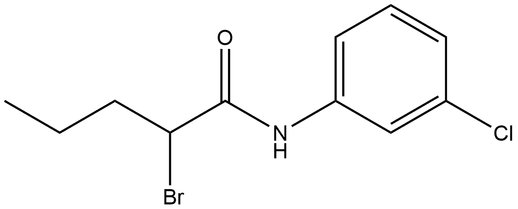 2-Bromo-N-(3-chlorophenyl)pentanamide 结构式
