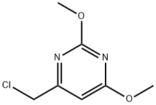 Pyrimidine, 4-(chloromethyl)-2,6-dimethoxy- Struktur