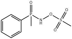 Methanesulfonic acid, (methylphenylphosphinyl)azanyl ester|