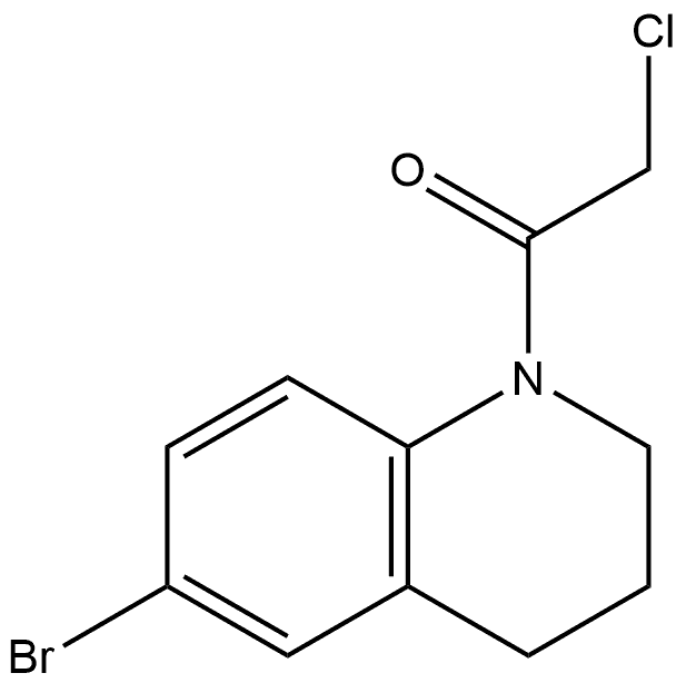 1-(6-Bromo-3,4-dihydro-1(2H)-quinolinyl)-2-chloroethanone Struktur
