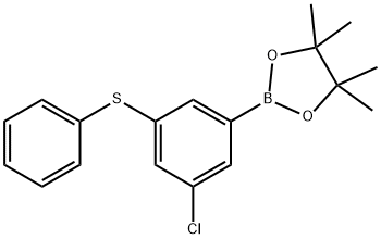 1,3,2-Dioxaborolane, 2-[3-chloro-5-(phenylthio)phenyl]-4,4,5,5-tetramethyl- Struktur