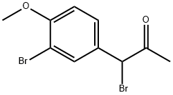 2-Propanone, 1-bromo-1-(3-bromo-4-methoxyphenyl)- Structure