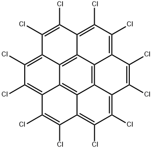 Coronene, 1,2,3,4,5,6,7,8,9,10,11,12-dodecachloro- Struktur