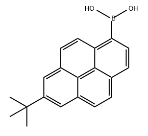Boronic acid, B-[7-(1,1-dimethylethyl)-1-pyrenyl]- 结构式