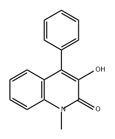 2(1H)-Quinolinone, 3-hydroxy-1-methyl-4-phenyl- Struktur