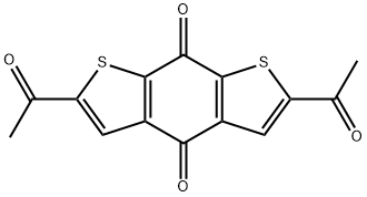 Benzo[1,2-b:5,4-b']dithiophene-4,8-dione, 2,6-diacetyl- Structure
