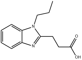 3-(1-propyl-1H-benzimidazol-2-yl)propanoic acid Struktur