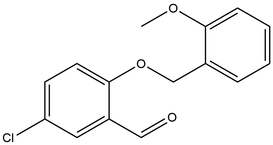 5-Chloro-2-[(2-methoxyphenyl)methoxy]benzaldehyde 结构式