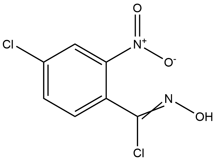 4-Chloro-N-hydroxy-2-nitrobenzimidoyl Chloride Structure