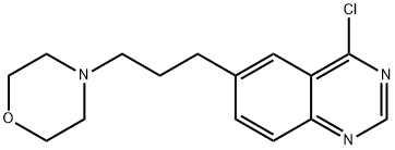 Quinazoline, 4-chloro-6-[3-(4-morpholinyl)propyl]- Structure