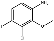 Benzenamine, 3-chloro-4-iodo-2-methoxy- Struktur