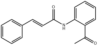2-Propenamide, N-(2-acetylphenyl)-3-phenyl-, (2E)- Structure