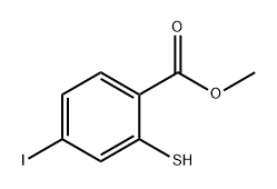 4-碘-2-巯基苯甲酸甲酯 结构式