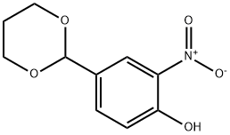 4-(1,3-dioxan-2-yl)-2-nitrophenol 化学構造式