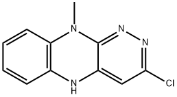 3-chloro-5,10-dihydro-10-methyl-Pyridazino[3,4-b]quinoxaline 结构式