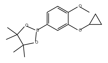 1,3,2-Dioxaborolane, 2-[3-(cyclopropyloxy)-4-methoxyphenyl]-4,4,5,5-tetramethyl- Structure