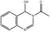 Ethanone, 1-(4-hydroxy-3(4H)-quinazolinyl)- Structure