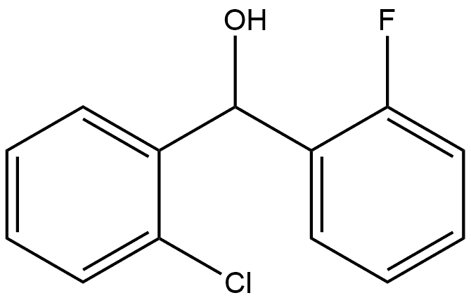 2-Chloro-α-(2-fluorophenyl)benzenemethanol Structure