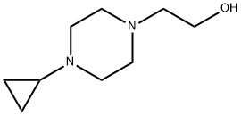 1-Piperazineethanol, 4-cyclopropyl- Structure