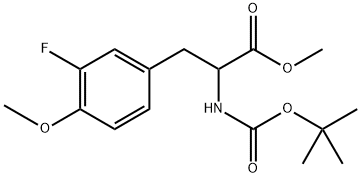 methyl 3-(3-fluoro-4-methoxyphenyl)-2-[(2-methylpropan-2-yl)oxycarbonylamino]propanoate,944805-31-6,结构式